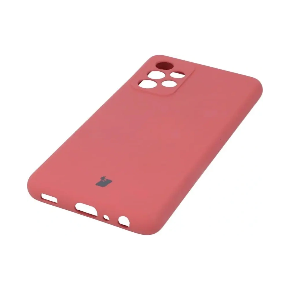 Etui Bizon Case Silicone do Samsung Galaxy A52s 5G A52 5G A52 4G ciemny róż
