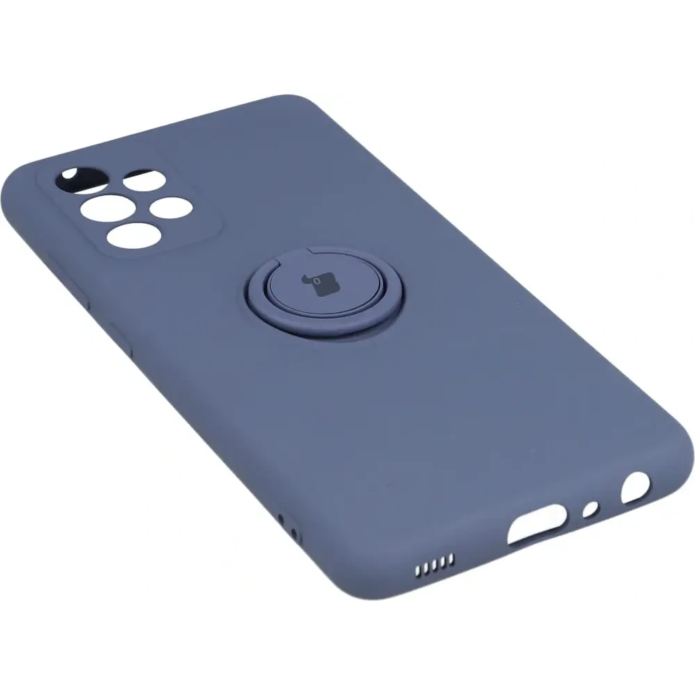 Etui Bizon Case Silicone Ring do Samsung Galaxy A52s / A52 5G/4G szare