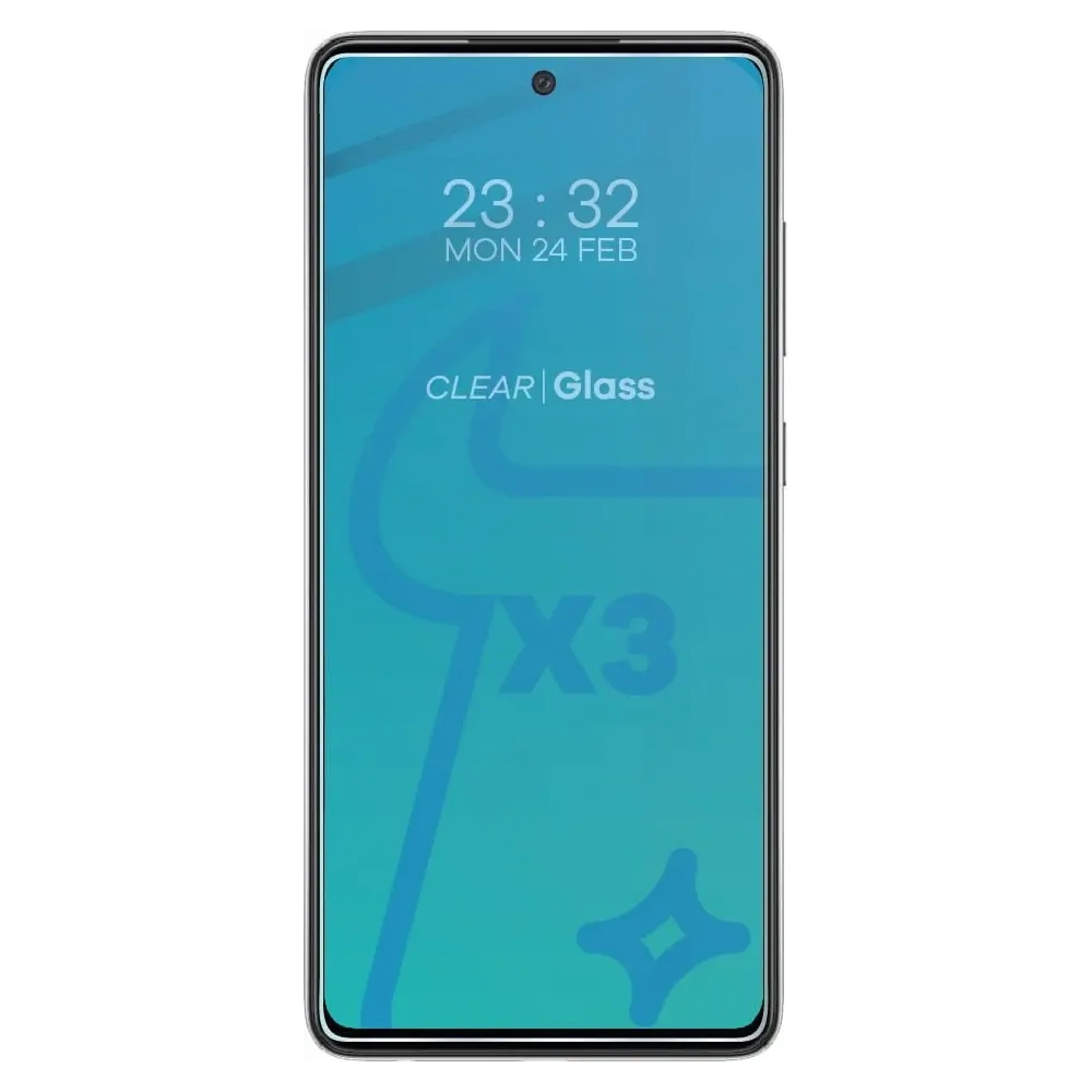 Szkło hartowane Bizon Glass Clear - 3 szt. + obiektyw Samsung Galaxy A52s 5G A52 4G/5G