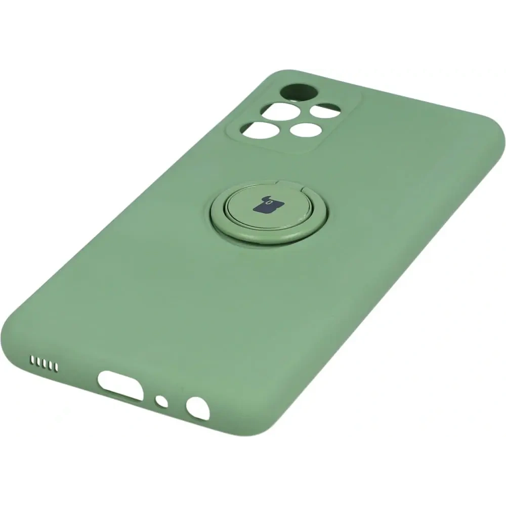 Etui Bizon Case Silicone Ring do Samsung Galaxy A52s / A52 5G/4G jasnozielone