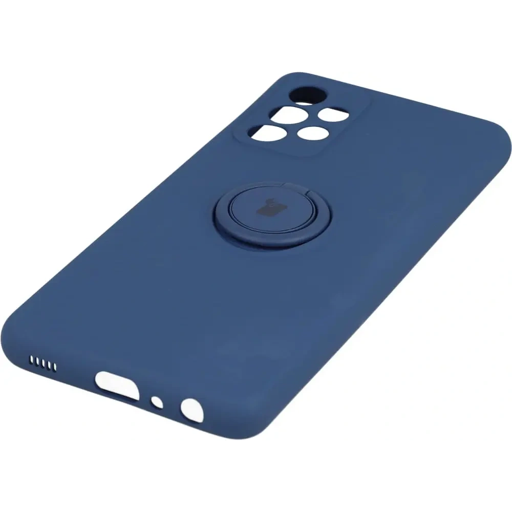 Etui Bizon Case Silicone Ring do Samsung Galaxy A52s / A52 5G/4G granatowe