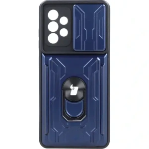 Buy Bizon Case Camshield Card Slot Ring Samsung Galaxy A52s 5G A52 4G/5G navy blue - BIZ7480 - {ean13} - Home Screen Store Europe