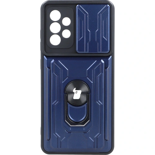 Kup Bizon Case Camshield Kártyafoglalatos Gyűrű Samsung Galaxy A52s 5G A52 4G/5G sötétkék - BIZ7480 - {ean13} - Sklep Home Screen