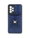 Bizon Case Camshield Card Slot Ring Samsung Galaxy A52s 5G A52 4G/5G marineblau