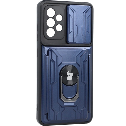 Kup Bizon Case Camshield Kártyafoglalatos Gyűrű Samsung Galaxy A52s 5G A52 4G/5G sötétkék - BIZ7480 - {ean13} - Sklep Home Screen