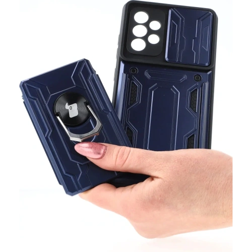 Buy Bizon Case Camshield Card Slot Ring Samsung Galaxy A52s 5G A52 4G/5G navy blue - BIZ7480 - {ean13} - Home Screen Store Europe