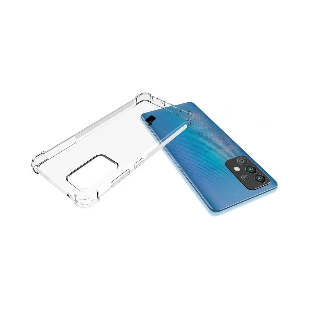 Etui + 2x szkło na ekran + obiektyw Bizon Case Clear Pack do Samsung Galaxy A52s 5G A52 5G/4G przezroczyste