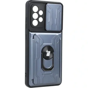 Kup Etui Bizon Case Camshield Card Slot Ring do Galaxy A52s 5G, A52 4G/5G, szare - BIZ7483 - {ean13} - Sklep Home Screen