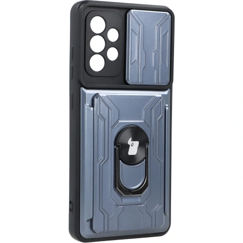 Kup Bizon Case Camshield Kártyafoglalatos Gyűrű Samsung Galaxy A52s 5G A52 4G/5G szürke - BIZ7483 - {ean13} - Sklep Home Screen