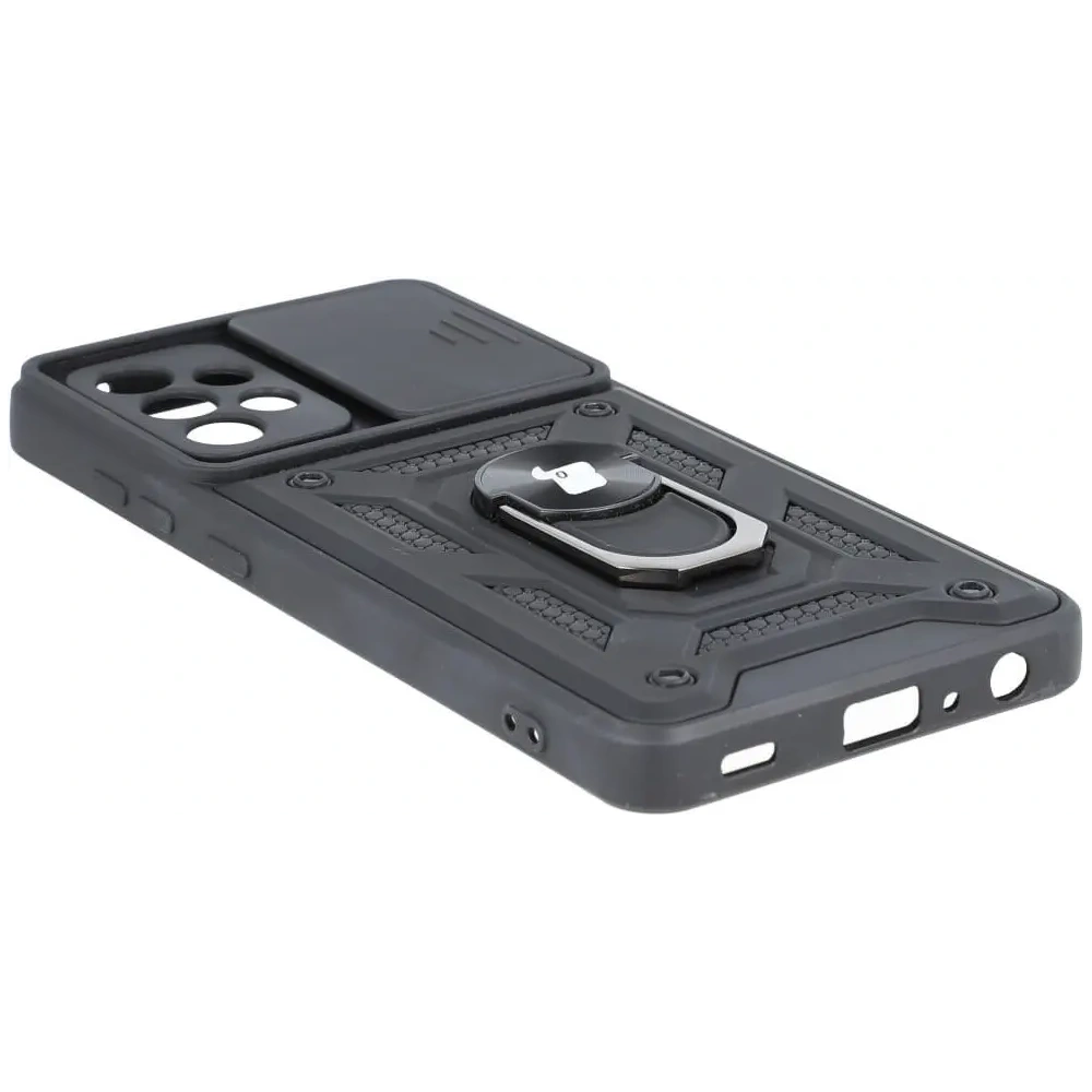 Etui Bizon Case CamShield Ring do Samsung Galaxy A52s 5G A52 4G/5G czarne