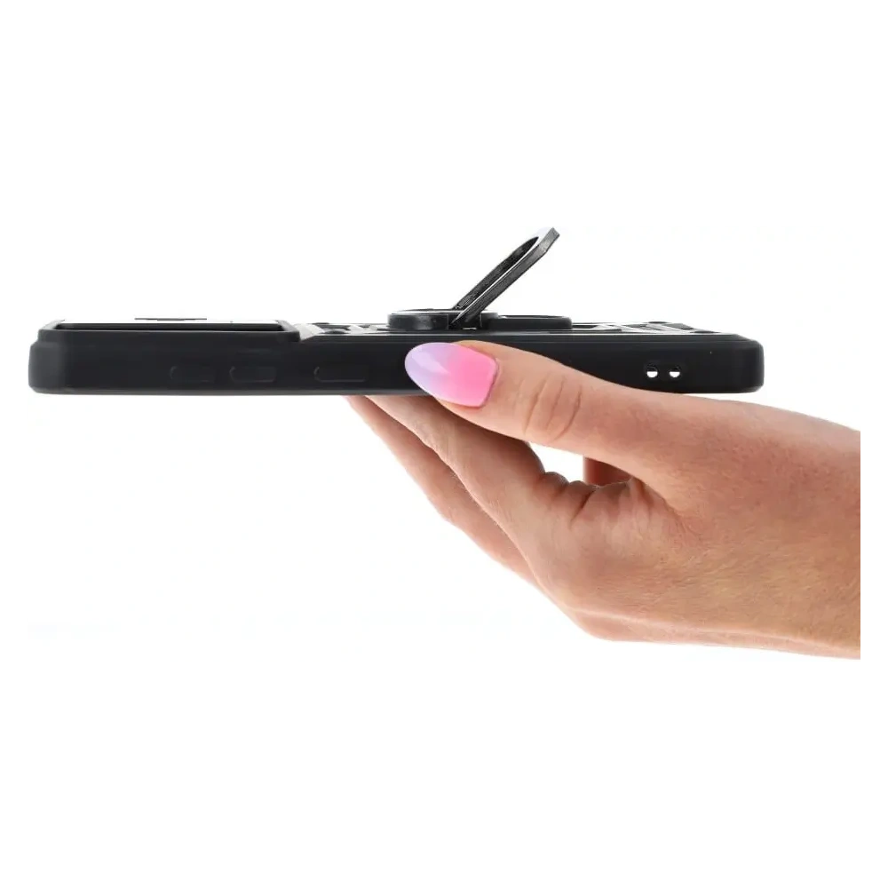 Etui Bizon Case CamShield Ring do Samsung Galaxy A52s 5G A52 4G/5G czarne