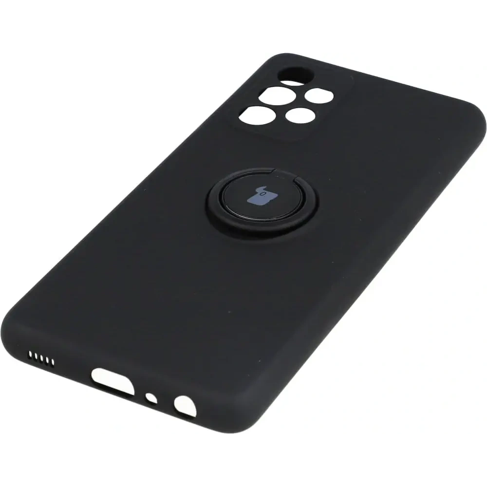 Etui Bizon Case Silicone Ring do Samsung Galaxy A52s 5G / A52 5G / A52 4G czarne