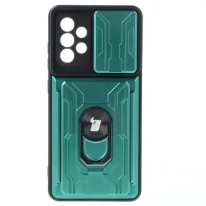 Kup Etui Bizon Case Camshield Card Slot Ring do Galaxy A52s 5G, A52 4G/5G, jasnozielone - BIZ7486 - {ean13} - Sklep Home Screen