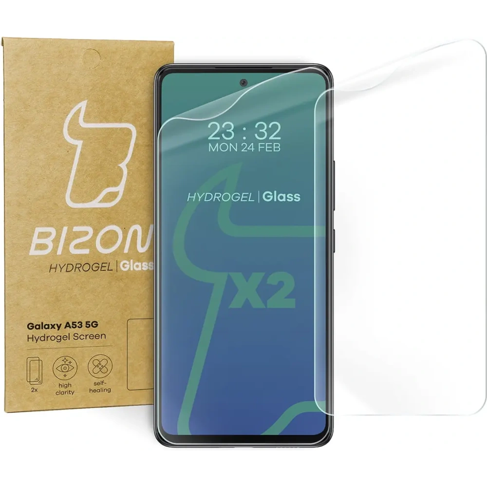 Folia hydrożelowa na ekran Bizon Glass Hydrogel Samsung Galaxy A53 5G [2 PACK]