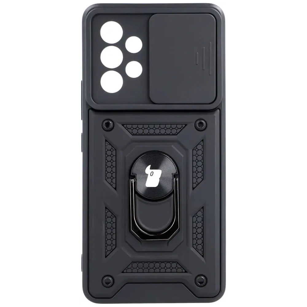 Etui + 2x szkło na ekran Bizon Case Camshield Pack do Samsung Galaxy A53 5G czarne