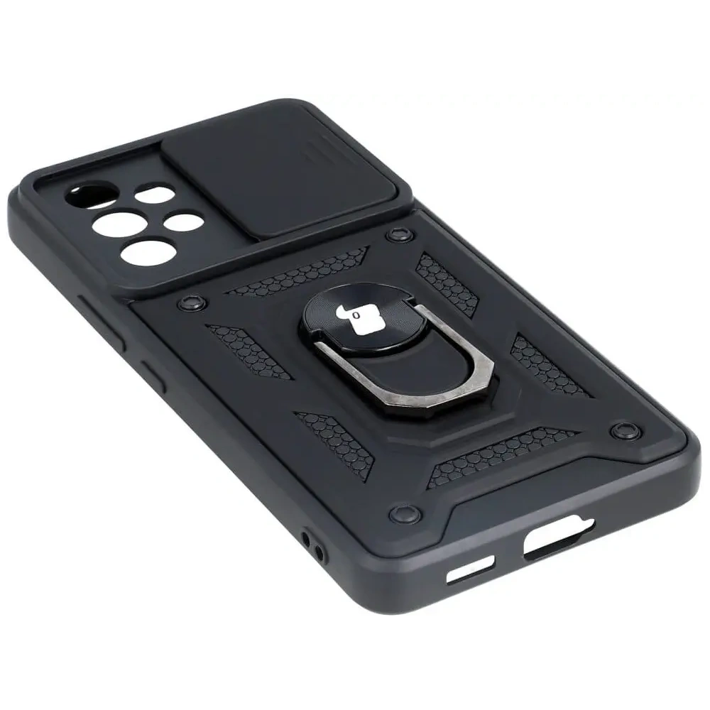 Etui + 2x szkło na ekran Bizon Case Camshield Pack do Samsung Galaxy A53 5G czarne