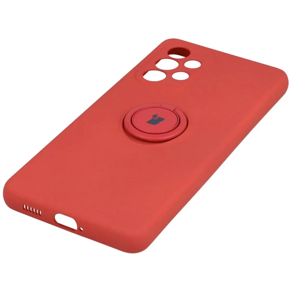 Etui Bizon Case Silicone Ring do Samsung Galaxy A53 5G ciemny róż