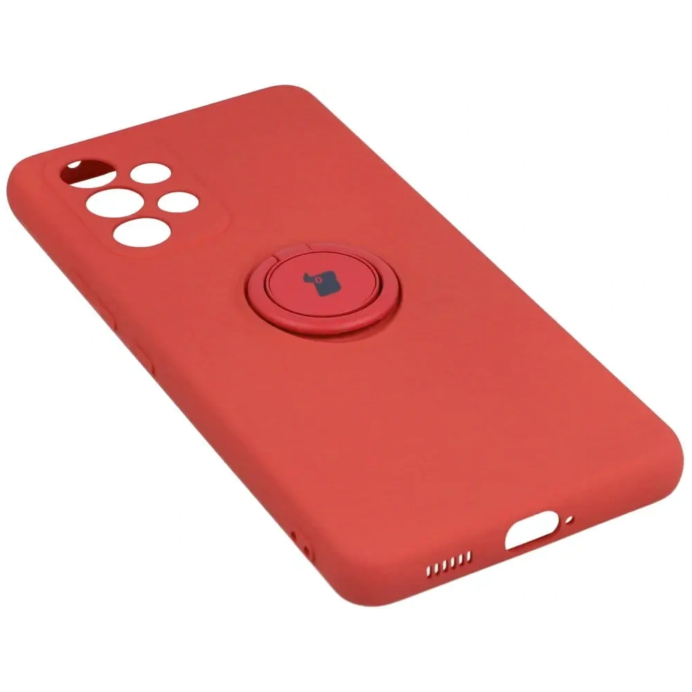 Etui Bizon Case Silicone Ring do Samsung Galaxy A53 5G ciemny róż