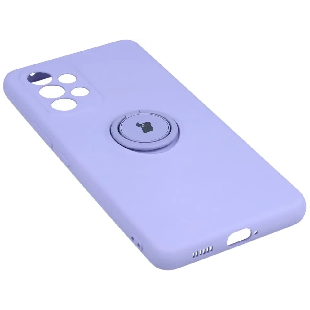 Etui Bizon Case Silicone Ring do Samsung Galaxy A53 5G jasnofioletowe