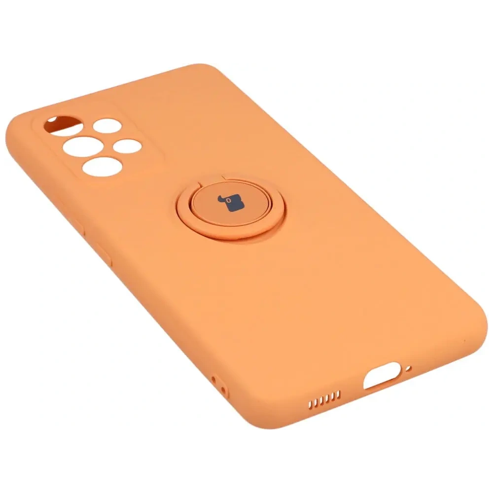 Etui Bizon Case Silicone Ring do Samsung Galaxy A53 5G pomarańczowe