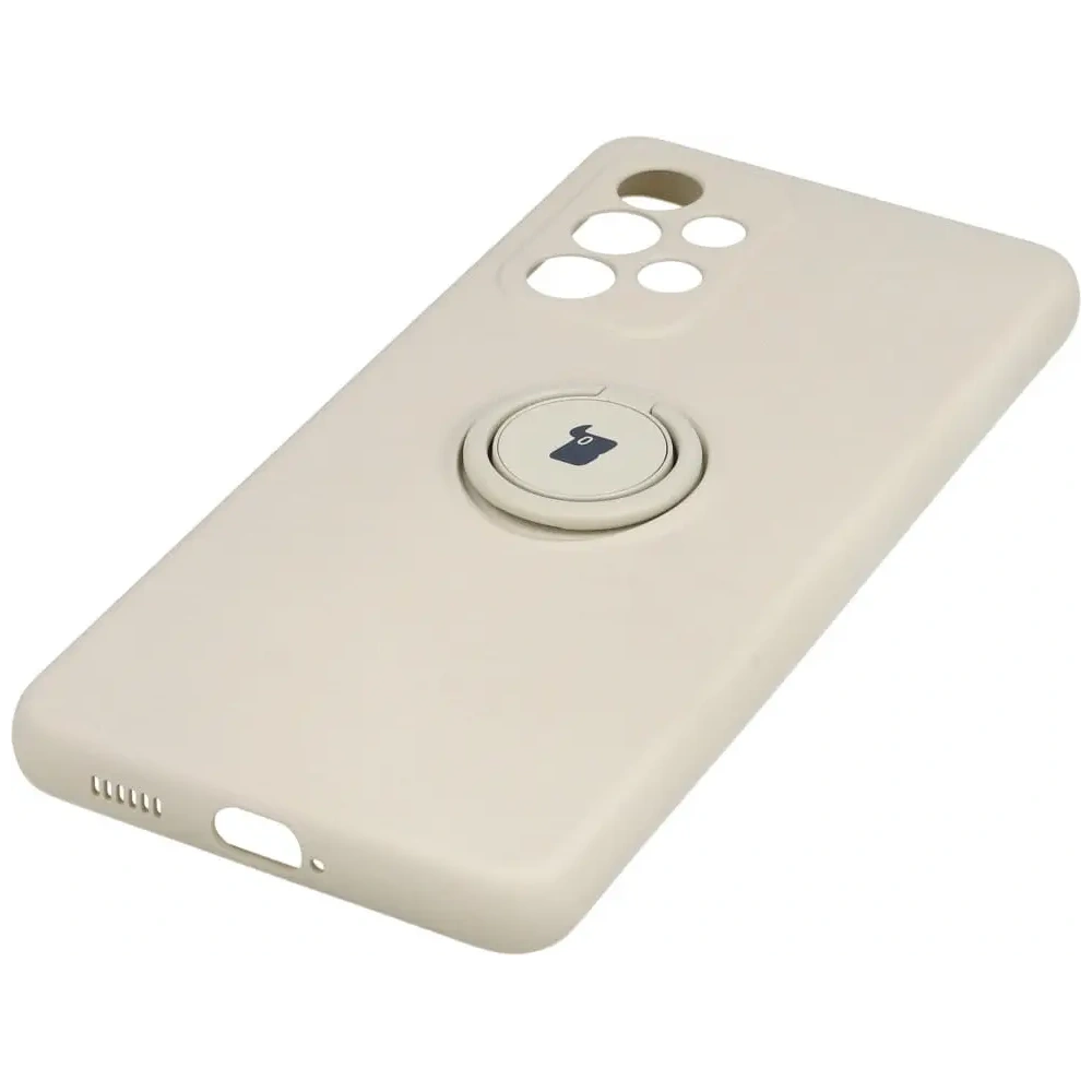 Etui Bizon Case Silicone Ring do Samsung Galaxy A53 5G beżowe