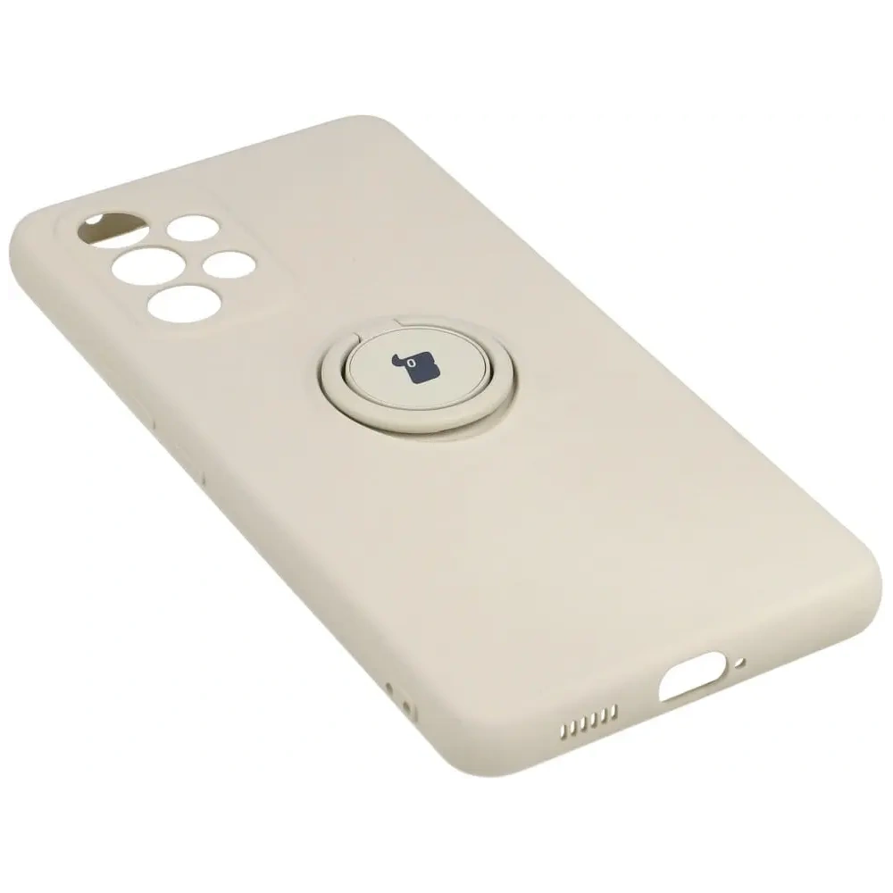Etui Bizon Case Silicone Ring do Samsung Galaxy A53 5G beżowe