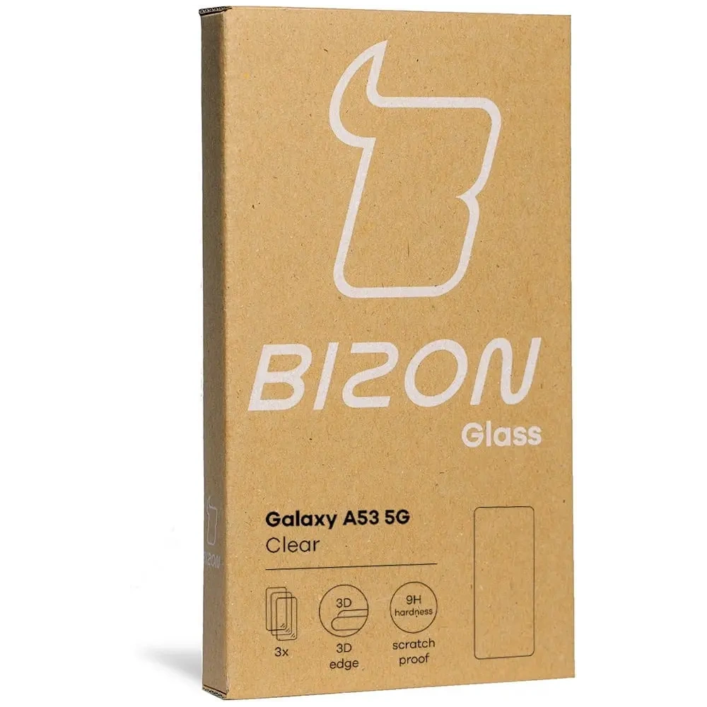 Szkło hartowane Bizon Glass Clear - 3 szt. + obiektyw Samsung Galaxy A53
