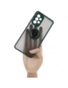 Bizon Case Hybrid Ring Samsung Galaxy A53 5G smoky with a dark green frame