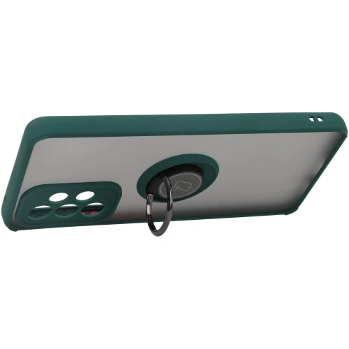 Buy Bizon Case Hybrid Ring Samsung Galaxy A53 5G smoky with a dark green frame - BIZ7499 - {ean13} - Home Screen Store Europe