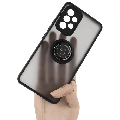 Kup Etui z uchwytem na palec Bizon Case Hybrid Ring do Samsung Galaxy A53 5G kouřové s černým rámečkem - BIZ1144 - {ean13} - Sklep Home Screen