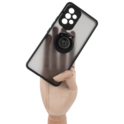 Kup Etui z uchwytem na palec Bizon Case Hybrid Ring do Samsung Galaxy A53 5G kouřové s černým rámečkem - BIZ1144 - {ean13} - Sklep Home Screen
