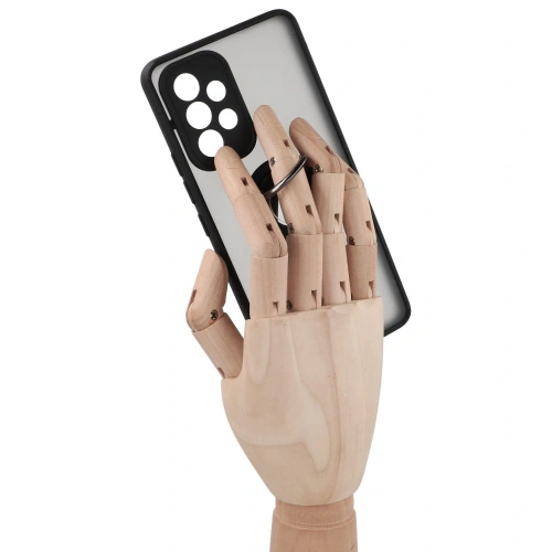 Kup Etui z uchwytem na palec Bizon Case Hybrid Ring do Samsung Galaxy A53 5G kouřové s černým rámečkem - BIZ1144 - {ean13} - Sklep Home Screen