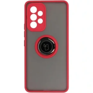 Buy Bizon Case Hybrid Ring Samsung Galaxy A53 5G smoky with a red frame - BIZ7500 - {ean13} - Home Screen Store Europe