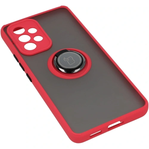 Buy Bizon Case Hybrid Ring Samsung Galaxy A53 5G smoky with a red frame - BIZ7500 - {ean13} - Home Screen Store Europe