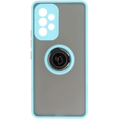 Kup Bizon Case Hybrid Ring Samsung Galaxy A53 5G fumuriu cu un cadru albastru deschis - BIZ7501 - {ean13} - Sklep Home Screen