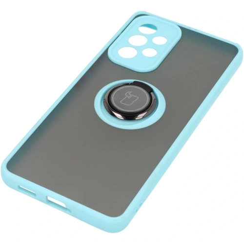 Buy Bizon Case Hybrid Ring Samsung Galaxy A53 5G smoky with a light blue frame - BIZ7501 - {ean13} - Home Screen Store Europe