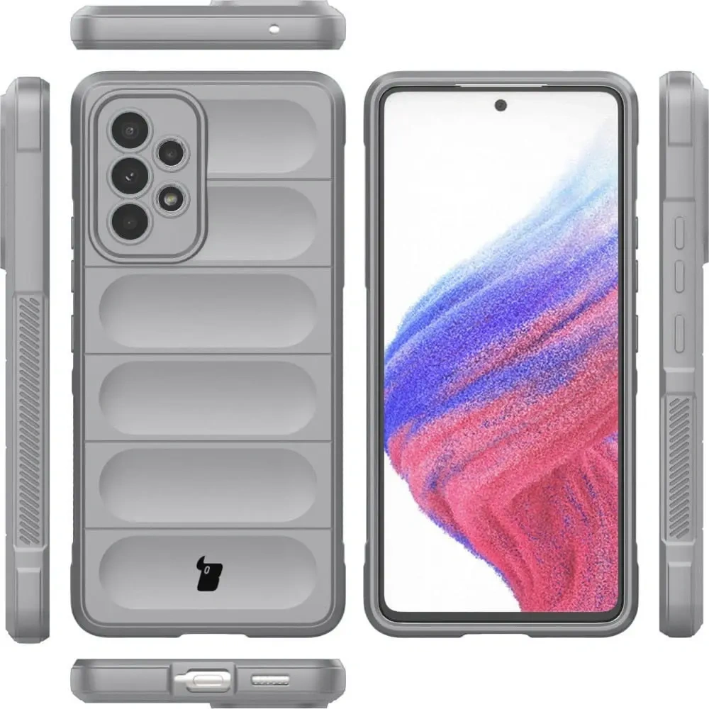 Pancerne etui Bizon Case Tur do Samsung Galaxy A53 5G jasnoszare