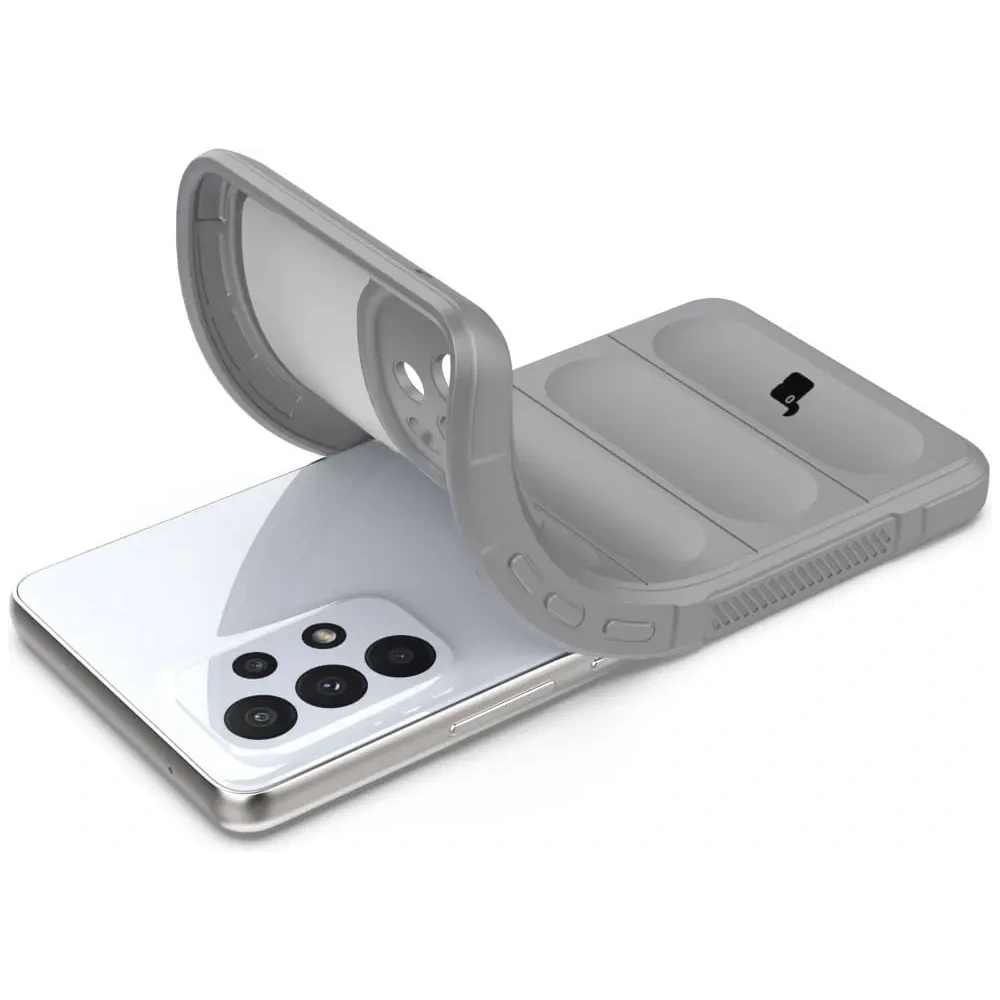 Pancerne etui Bizon Case Tur do Samsung Galaxy A53 5G jasnoszare