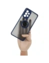 Bizon Case Hybrid Ring Samsung Galaxy A53 5G smoky with a navy blue frame