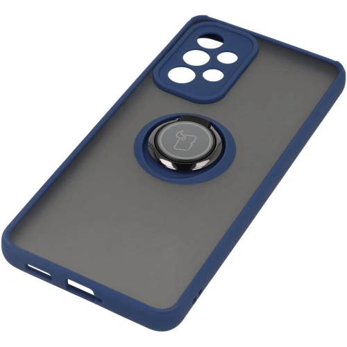 Buy Bizon Case Hybrid Ring Samsung Galaxy A53 5G smoky with a navy blue frame - BIZ1154 - {ean13} - Home Screen Store Europe