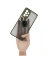 Bizon Case Hybrid Ring Samsung Galaxy A53 5G smoky with a green frame