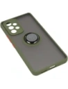 Buy Bizon Case Hybrid Ring Samsung Galaxy A53 5G smoky with a green frame - BIZ7506 - {ean13} - Home Screen Store Europe