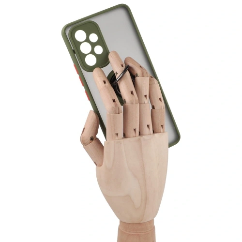 Kup Bizon Case Hybrid Ring Samsung Galaxy A53 5G rauchig mit einem grünen Rahmen - BIZ7506 - {ean13} - Sklep Home Screen