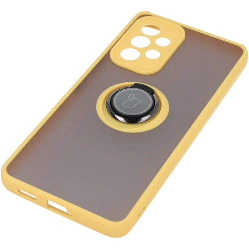 Buy Bizon Case Hybrid Ring Samsung Galaxy A53 5G smoky with a yellow frame - BIZ7507 - {ean13} - Home Screen Store Europe
