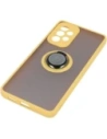 Buy Bizon Case Hybrid Ring Samsung Galaxy A53 5G smoky with a yellow frame - BIZ7507 - {ean13} - Home Screen Store Europe