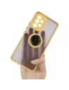 Buy Bizon Case Hybrid Ring Samsung Galaxy A53 5G smoky with a yellow frame - BIZ7507 - {ean13} - Home Screen Store Europe
