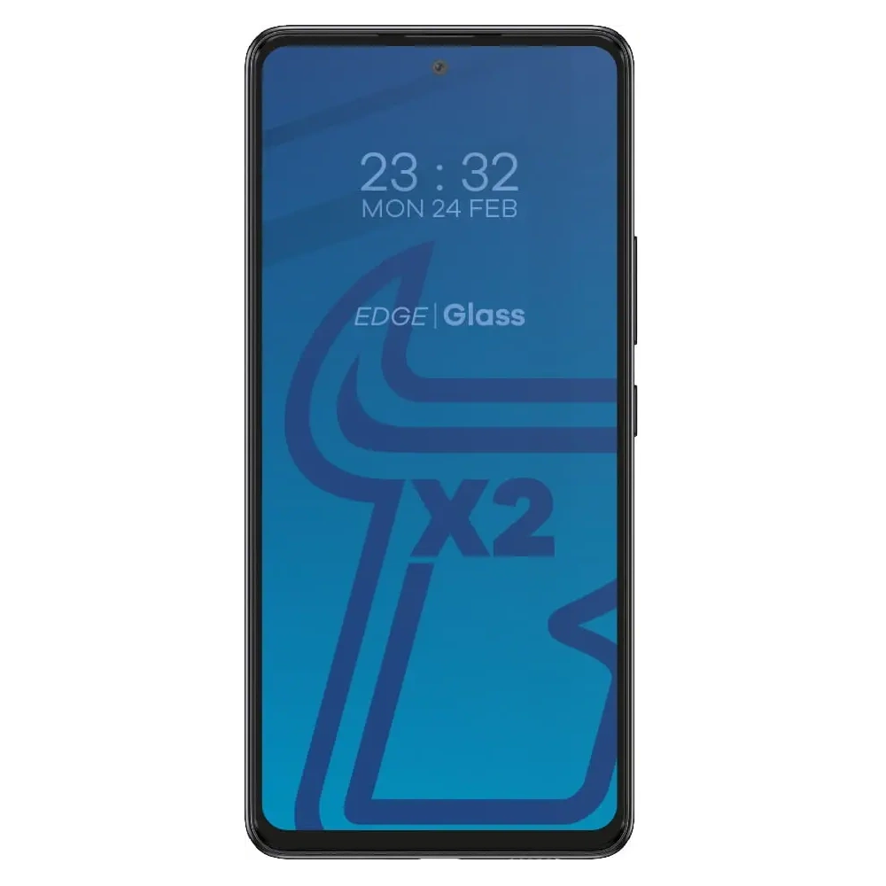 Szkło hartowane Bizon Glass Edge - [2 PACK] + ochrona na obiektyw Samsung Galaxy A53 czarne
