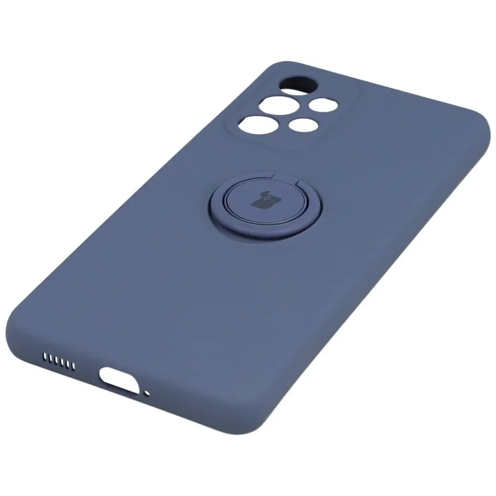 Etui Bizon Case Silicone Ring do Samsung Galaxy A53 5G szare