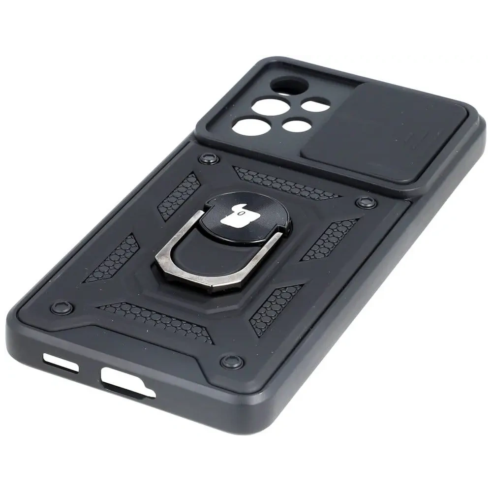 Etui Bizon Case CamShield Ring do Samsung Galaxy A53 5G czarne