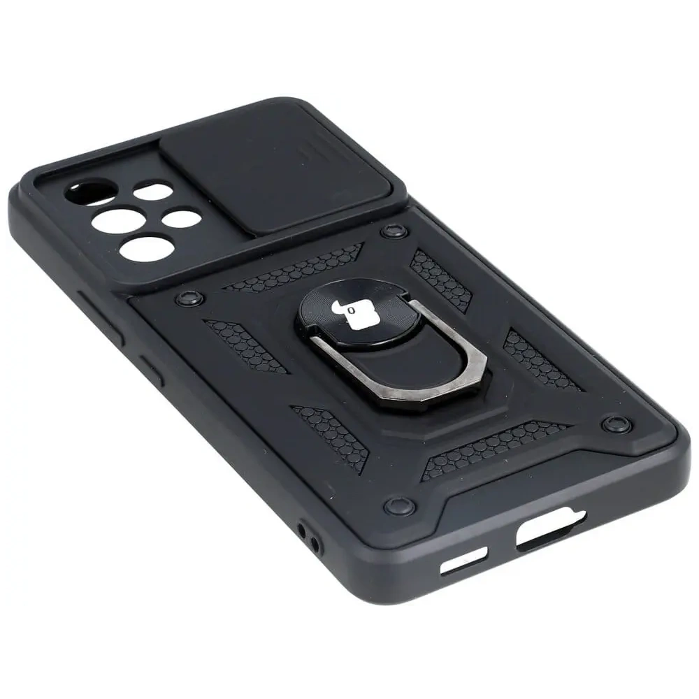 Etui Bizon Case CamShield Ring do Samsung Galaxy A53 5G czarne